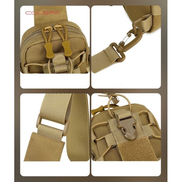 New Customized LOGO Oxford Outdoor Sports Water Bottle Pouch Crossbody Phone Chest Bag Shoulder Strap Small Cup Chect Bags