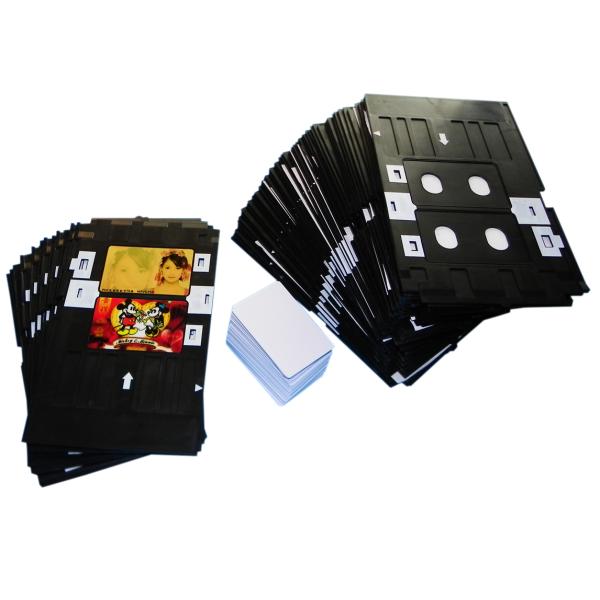 White Blank Plastic Inkjet Printable PVC Cards Glossy / Matte Surface 0.76mm