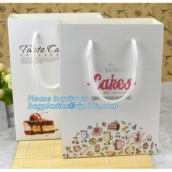 Bread Art Packing Kraft Paper Bag,Food Grade disposable Paper Bag With Logo Print,Beautiful printing Food grade package
