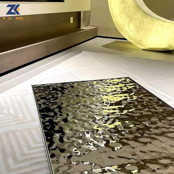 Ровная бамбуковая панель 1220*2440mm пульсации воды доски стены угля