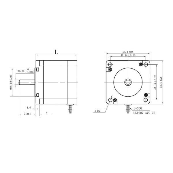 0,9 Nema 23 провода 12V 4.2A руководств 6 Stepper мотора 4 угла шага гибридных 57mm