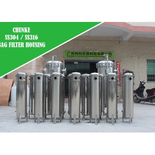 304 316 вход стороны корпуса фильтра сумки нержавеющей стали 8 для жидкостного стандарта КЭ фильтрации