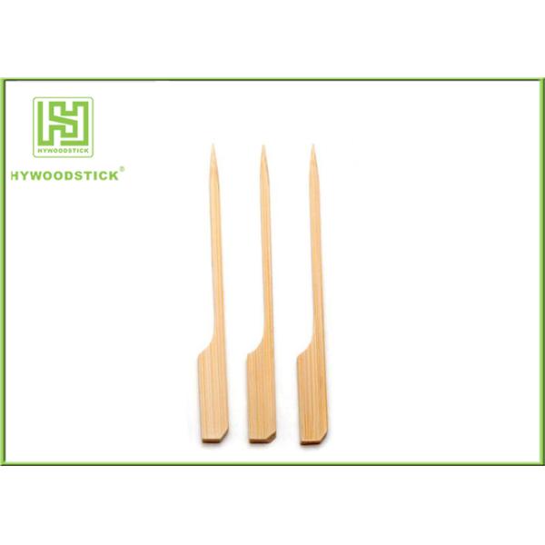 Food Grade Bamboo BBQ Sticks Barbecue Tool Flat Bamboo Paddle Skewers 100pcs / Bag