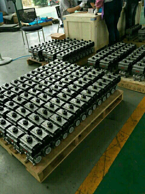 OEM Two Way Actuator Aluminum Double Acting Actuator Pneumatic For Valves