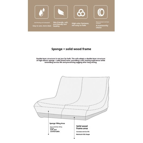 Genuine Leather Lazy Sofa Set Modern Design Eco-Friendly Small Apartment Leisure Lounge Home Furniture