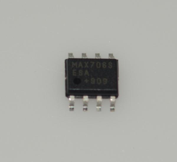 MAX706SESA+T: μP Supervisor with Manual Reset, 200ms Pulse, 4.65V Threshold, Low 35μA Current, 3.3V/5V Operation, -40°C to +85°C, Watchdog Timer & Power-Fail Compare