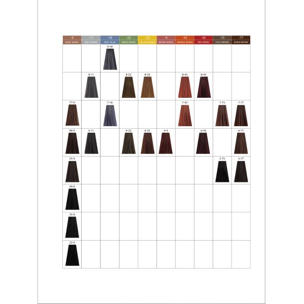 Nuancier de couleurs Purestyle 47 couleurs Professionnel pour salons