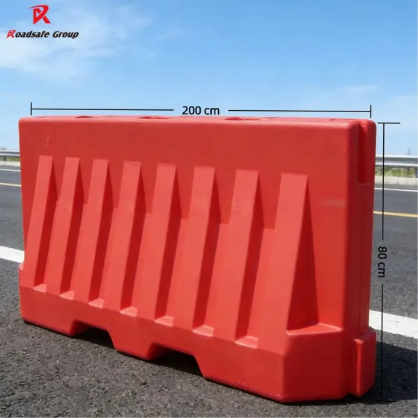 ROADSAFE PE Road Safety Plastic Barriers Water Filled Traffic 200cm Barrier 2meters Warning