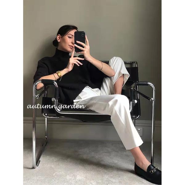 Nordic White Metal Frame Lounge Chair Surface Polishing