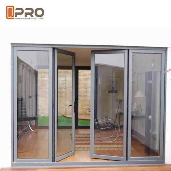 O alumínio da segurança da prova da bala articulou portas com estilo que francês de vidro laminado a porta de vidro do chuveiro articula o chuveiro das dobradiças