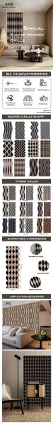 Teak Perforated Acoustic Panels Sound Absorbing Wooden Board for Classroom