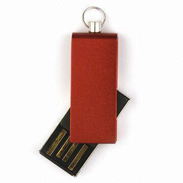 Plástico 512MB, 1GB, 2GB, del OEM memoria USB más pequeña 4GB con un casquillo AT-301B del eslabón giratorio