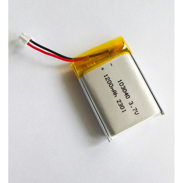 Dimension 10.1x30.5x41mm Soft Package Solid State Battery 3.7V 1200mAh LiCoO2 Pouch Cell CE Certified Charge Rate 1C