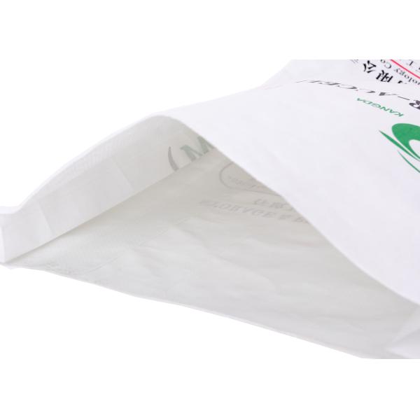 Plastic Paper Bag With Pp Laminated Kraft Paper Woven Material 25kg Loading Weight