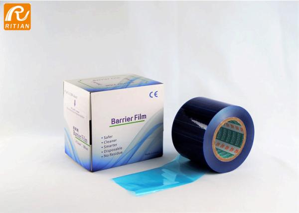 Disposable Dental Barrier Blue Film Acrylic Adhesion No Residue 30-50 Mic Thickness