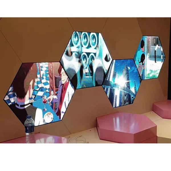 High Precision Hexagon LED Screen , Large Load Custom LED Display
