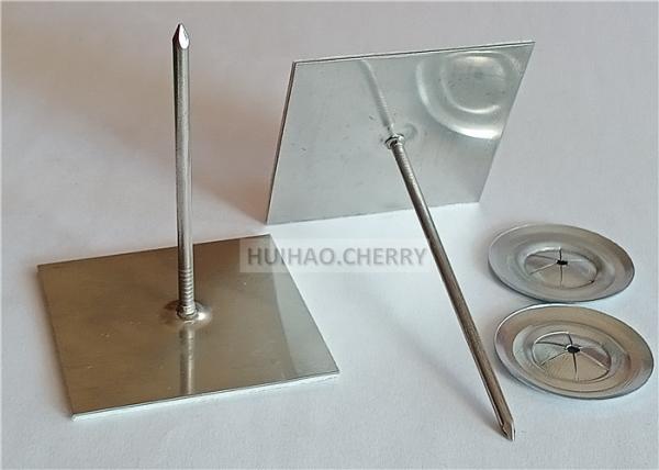 4-1/2 Adhesive Base Insulation Pins Galvanized Steel For Fastening Duct Wrap Or Insulation Board