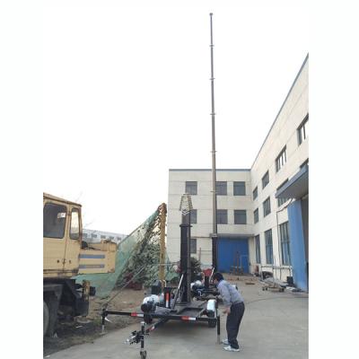 9m lockable pneumatic mast 150kg payloads NR-2000-9000-150L antenna pneumatic telescopic mast
