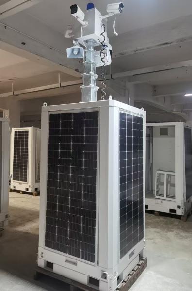 Solar Surveillance Camera Tower Solar Light Cube With High-power Battery