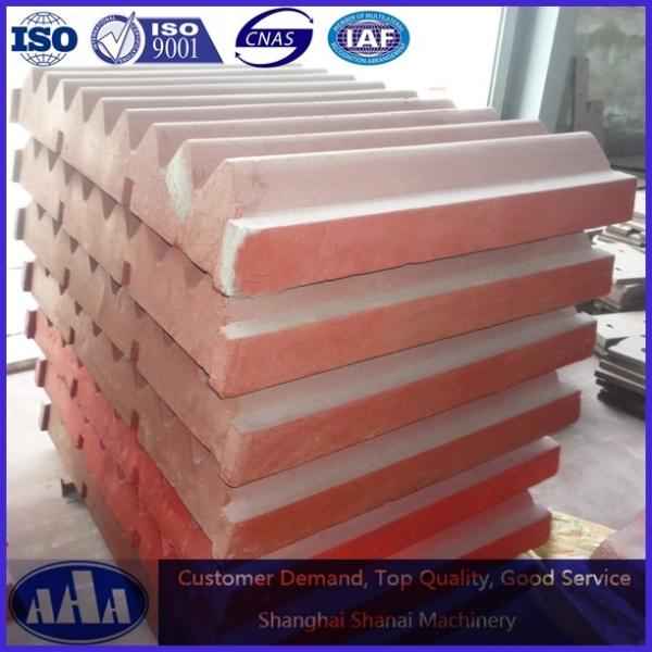 crusher spare parts high manganese steel crusher jaw plate movable jaw plate swing jaw