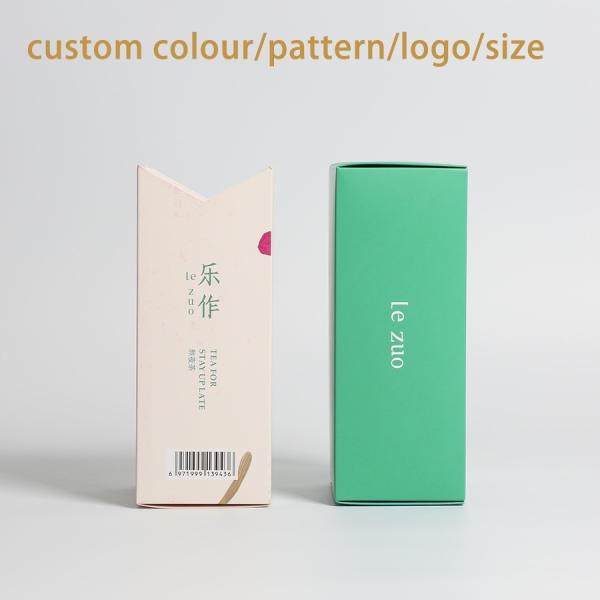 Paper Tuck Top Green Tea Packaging Box , Auto Lock Bottom Boxes CMYK 4 Color Printing