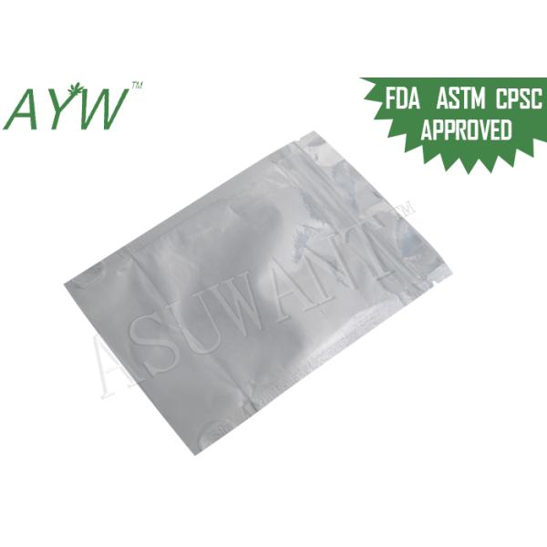 Natural Dried Food Kraft Paper Zipper Bags No Handling With FDA Laminated Materials