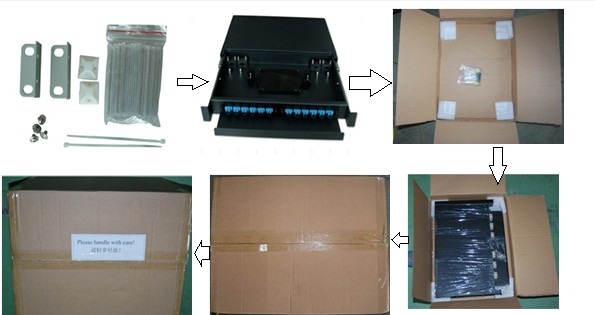 48 тип пульта временных соединительных кабелей оптического волокна ядров ФК ОДФ Слидабле с алюминием сползая штуцеры