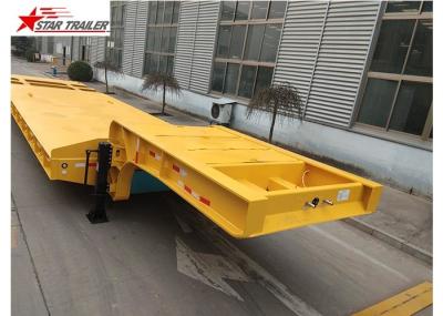 Durable Construction Lowboy Drop Deck Trailer, 2 Axles 60 Ton Lowboy Trailer