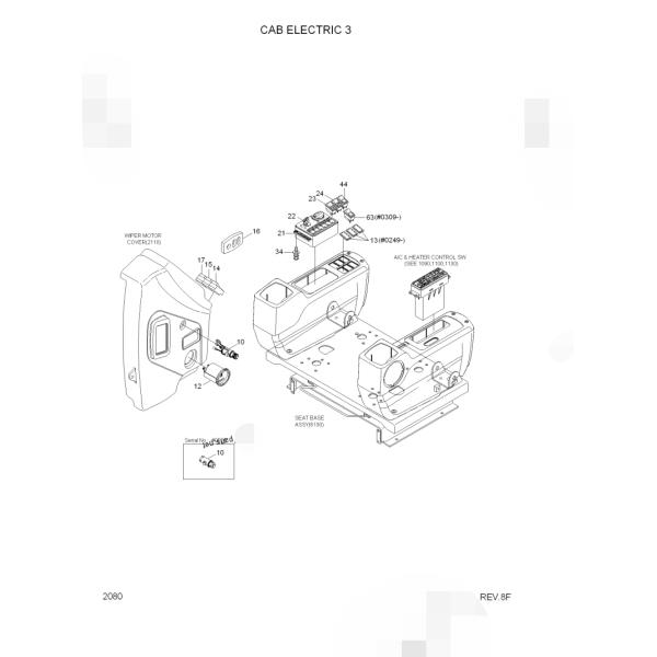Части электрического экскаватора запасные бросаются приборный щиток доски 21Н6-20500 Р110-7 Р210-7 Р225-7
