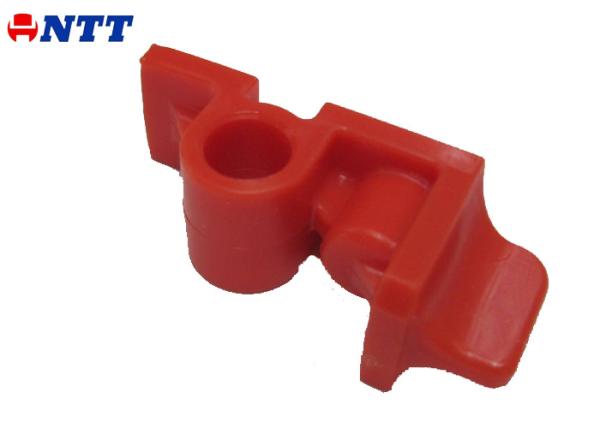 Red Medical Injection Molding Part Nylon6 Lock Hook H13 Steel Medium Size Tooling