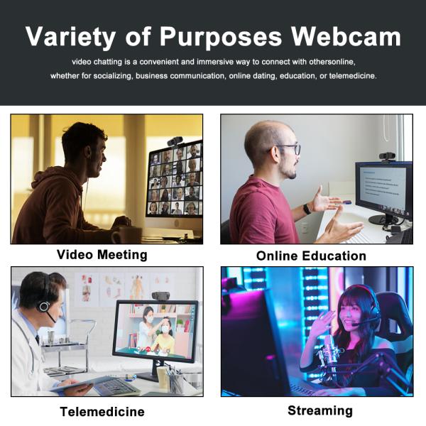 крышка веб-камеры кулачка сети камеры ПК веб-камеры 1080P Usb 4K для ноутбука с Mic