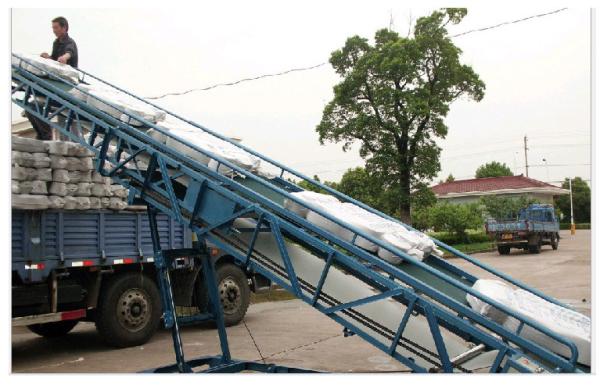 Heavy Duty Assembly Line Roller Conveyors Carbon Steel Grain Belt Conveyor