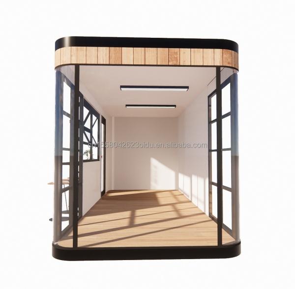 Steel Frame Galvanized Steel Bending 180g Modern Design 20ft 40ft Prefab Container House for Mobile Coffee Shops Restaurants