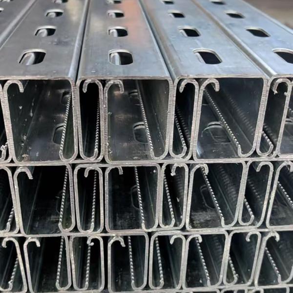 Q195-Q345 Hot Rolled Galv C Channel Metal Strut Galvanized Steel