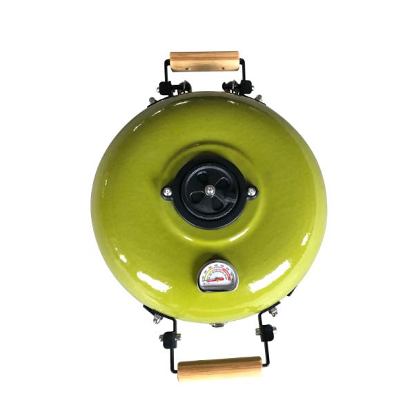 Kimstone 12 Inch Mini  Barbecue Kamado Portable Tandoor Clay Oven Charcoal BBQ Grill Table Smoker