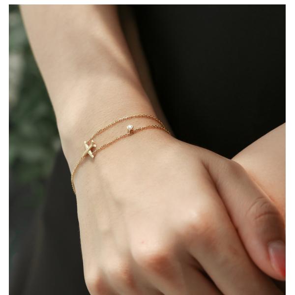 Браслет 0.05ct диаманта золота 18k ODM 17cm вокруг пряжек кольца