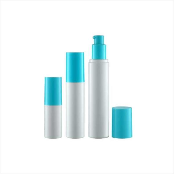Matériel cosmétique d'ACP de la bouteille pp de pompe privée d'air à mur unique ronde de 15ml 30ml 40ml 50ml