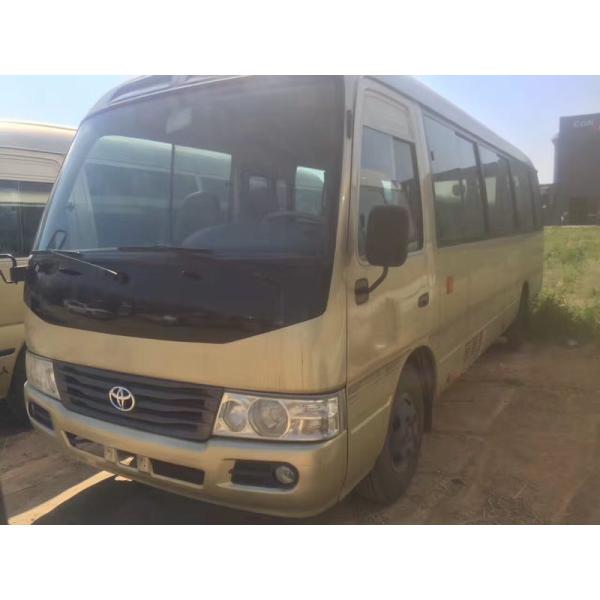 used Toyota coaster bus left hand drive diesel engine 6 cylinder city service bus luxury coach bus ball nut