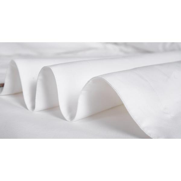 Custom Embroidery Logo Hotel Cover Sheet Set Four Pcs 100% Cotton King Size Bed Sheet
