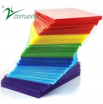 Folhas de plástico corrugado de polipropileno coroplástico 4ft x 8ft