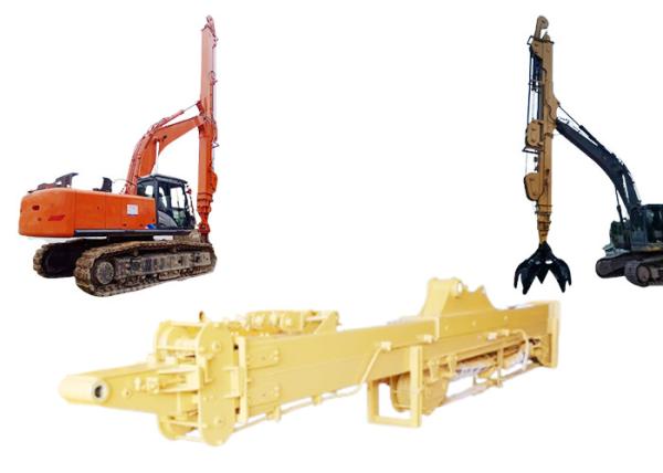 Three Sections Digger Telescopic Arm BS900E Welding Dipper Arm On Excavator
