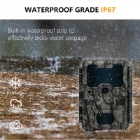 Cámara de caza con conexión WIFI KW865 impermeable IP67 IR rango de flash hasta 82 pies visión nocturna 20MP/1080P para observación de la vida silvestre