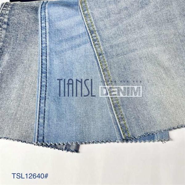 Stretchable Medium Weight Denim Fabric Blue Denim Material 10.8 oz