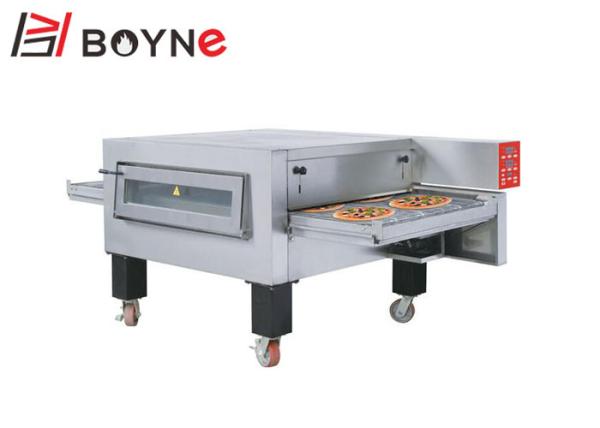 Gas Conveyor Commercial Pizza Oven Stainless Steel Microcomputer Control 220V