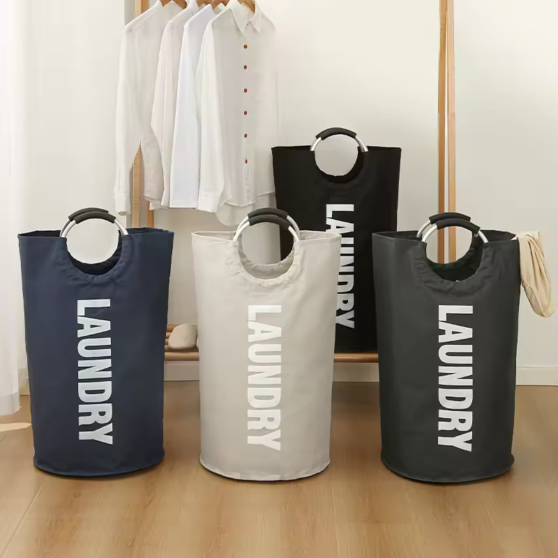 Hot Sale Bedroom Home Use Lightweight Dirty Clothes Basket Large Capacity Household Oxford Cloth Storage Basket