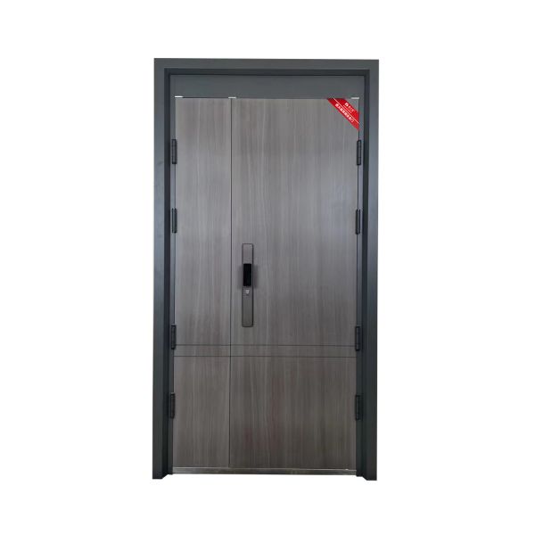 Heat Transfer Steel Door Soundproof Cold Rolled For Exterior Front Entrances