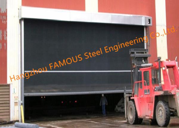 Extra-large Commercial Rubber Garage Doors Industrial-strength High Speed Roll Up Rubber Doors