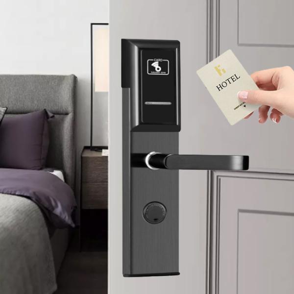 Черный цвет Безопасность Нержавеющая сталь Материал Отель Электронные замки с бесплатным программным обеспечением управления