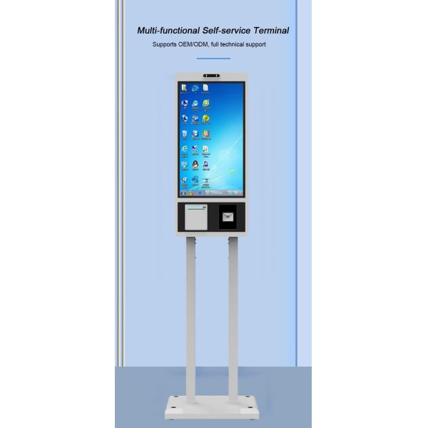 Custom KFC Mcdonalds 27 Inch Windows Touch Screen Fast Food Self Service Ordering Kiosk