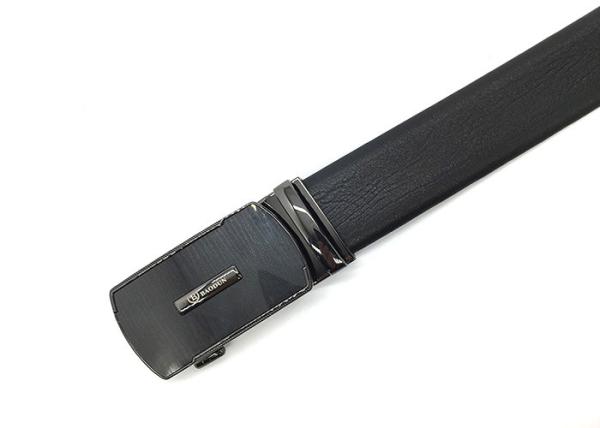 100% Genuine Leather Adjustable 3.5CM Mens Automatic Buckle Belt
